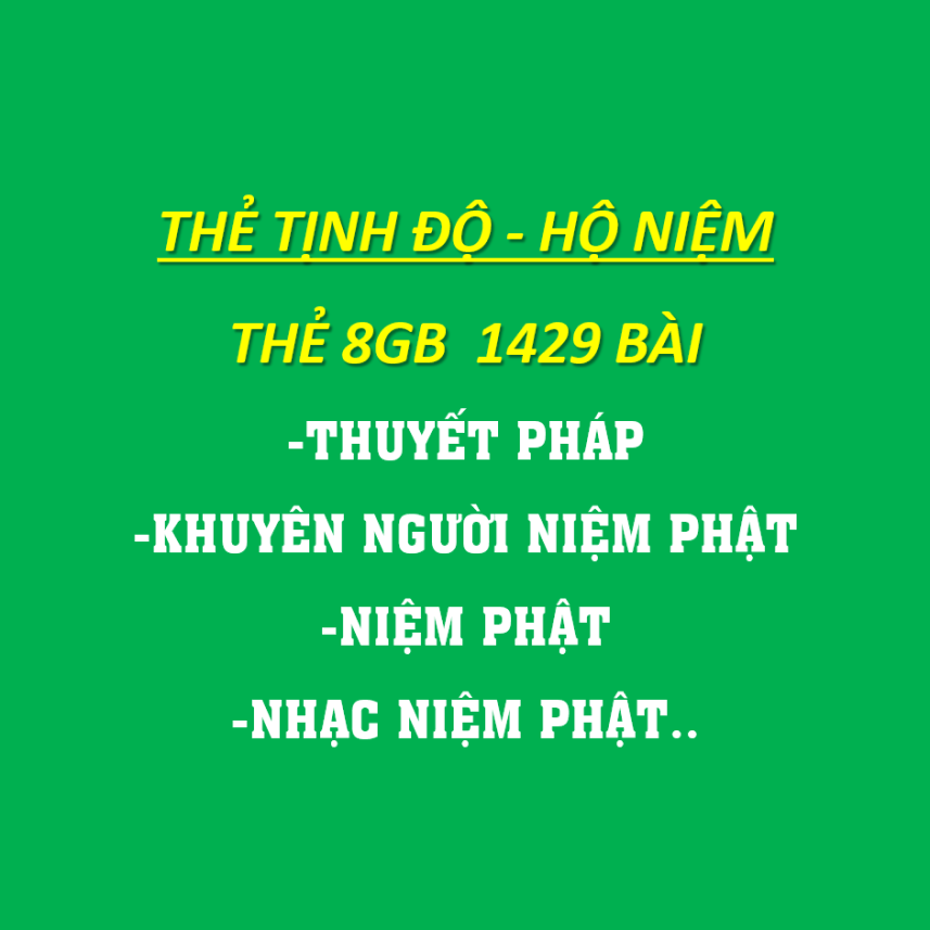 THẺ NHỚ BÀI GIẢNG PHẬT PHÁP RẤT HAY