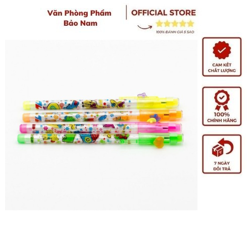 Bút chì khúc tl pc-09 hb thân tròn, ruột 11 khúc chì, có nắp đậy, ruột chì hb chính hãng thiên long