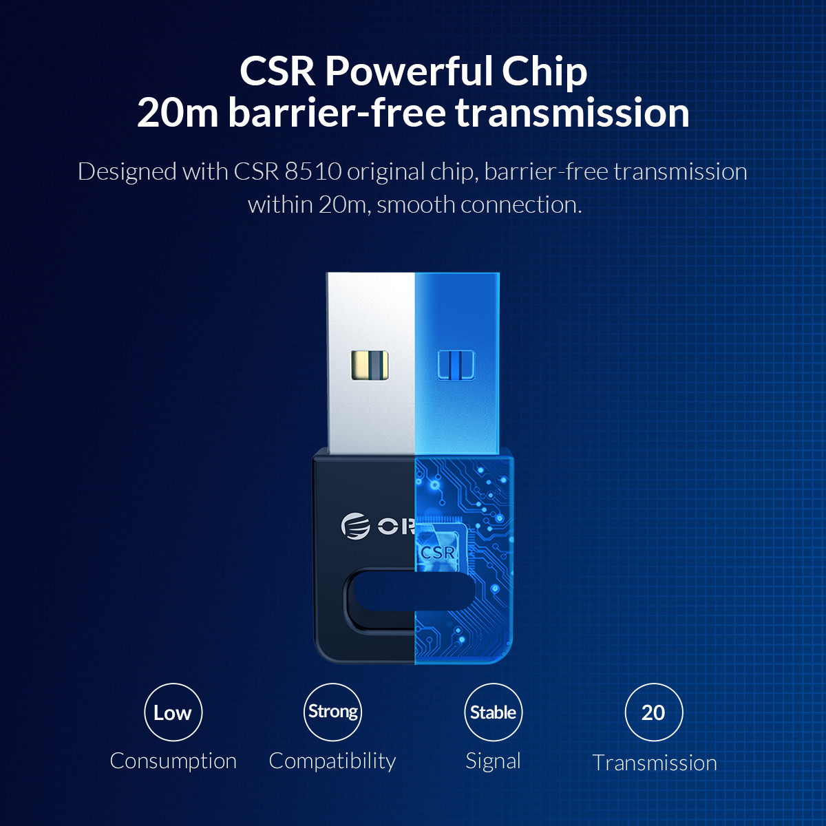 Connected devices Bluetooth Orico 4.0 via USB bta-409-genuine goods