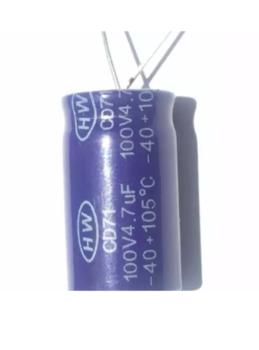 4 Tụ dùng gắn loa trung 4.7mF / 100v
