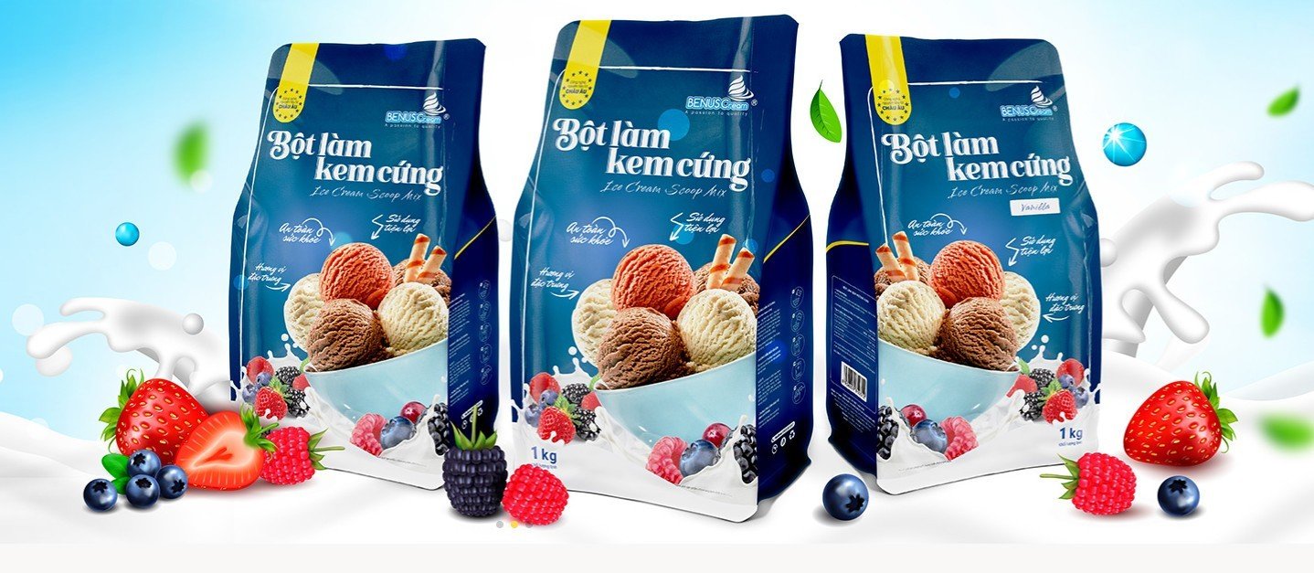 Bột làm kem Cứng BENUSCream  - Túi1kg
