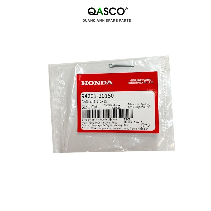 Chốt chẻ honda nhiều dòng xe 2.0×15 _1446