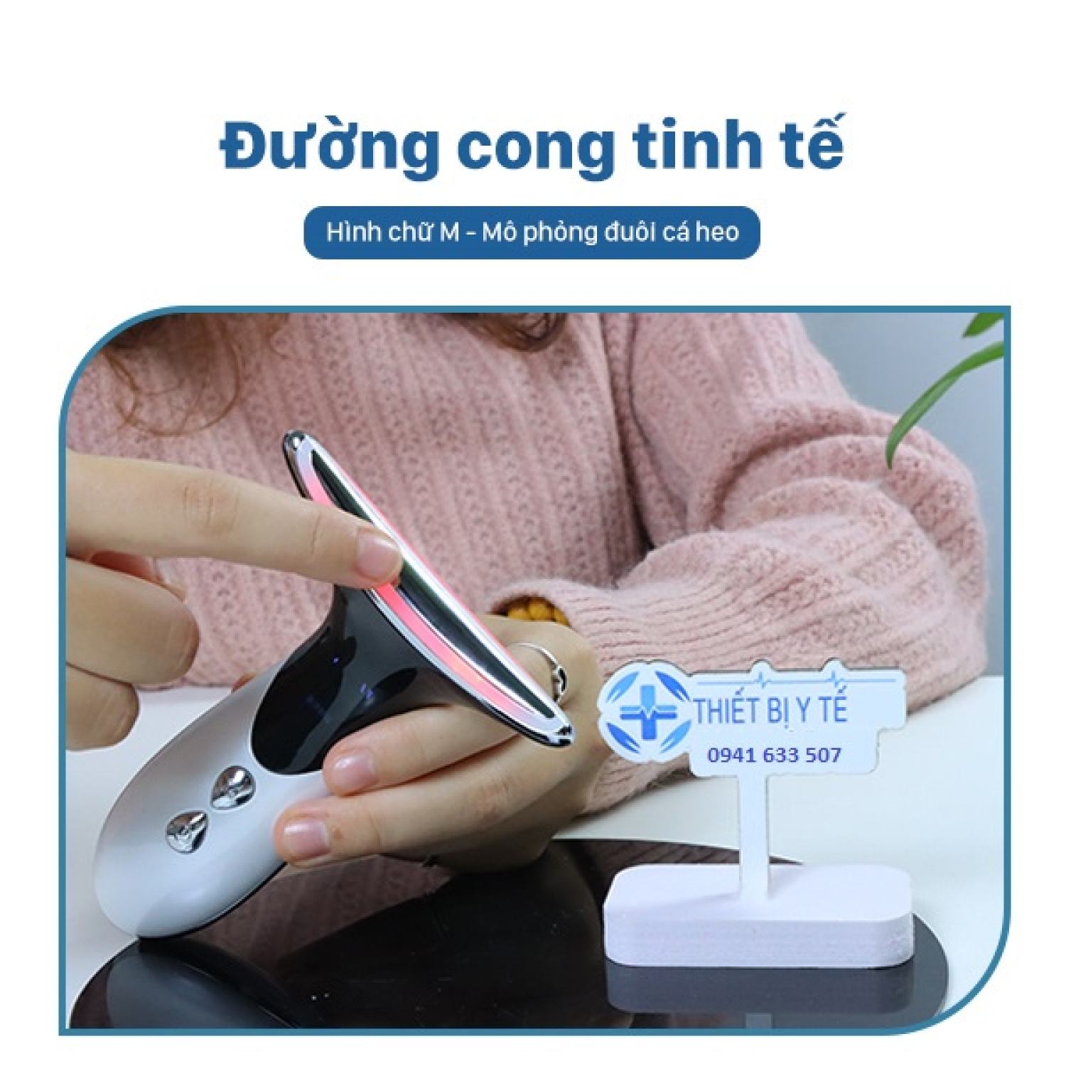 Máy mɑssage nâng cơ mặt và cổ cầm tay