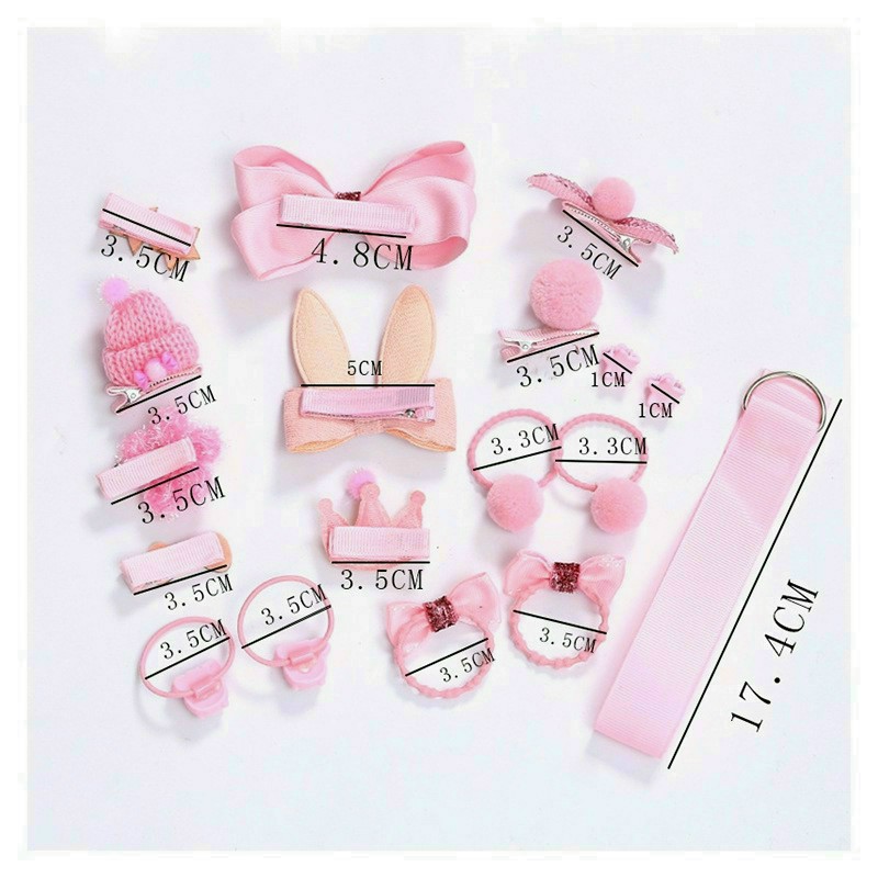 Set nơ cột tóc 18 món cho bé gái siêu xinh- có tách lẻ M66