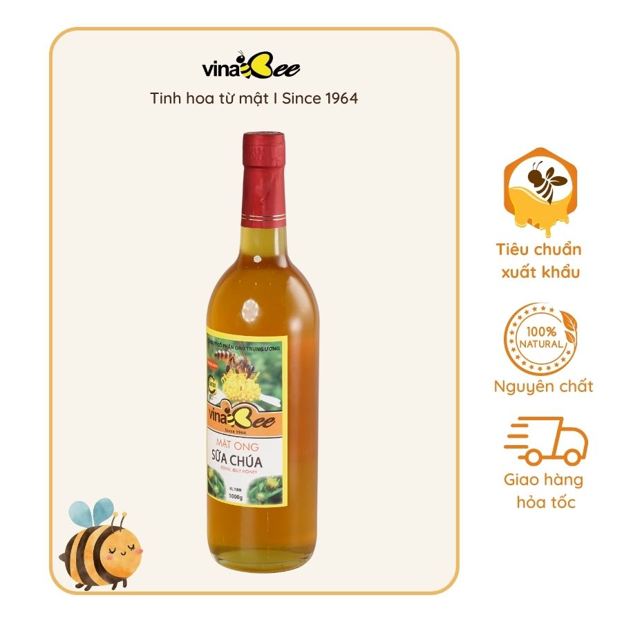 Mật ong sữa chúa Vinabee 1000G