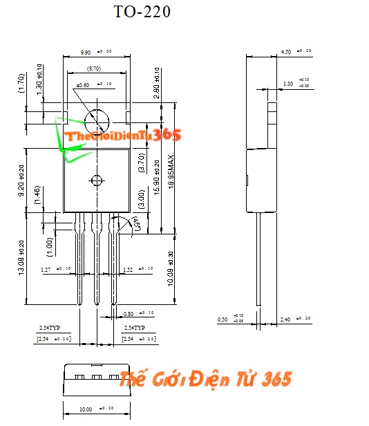 Transistor công suất TIP42C 3 con