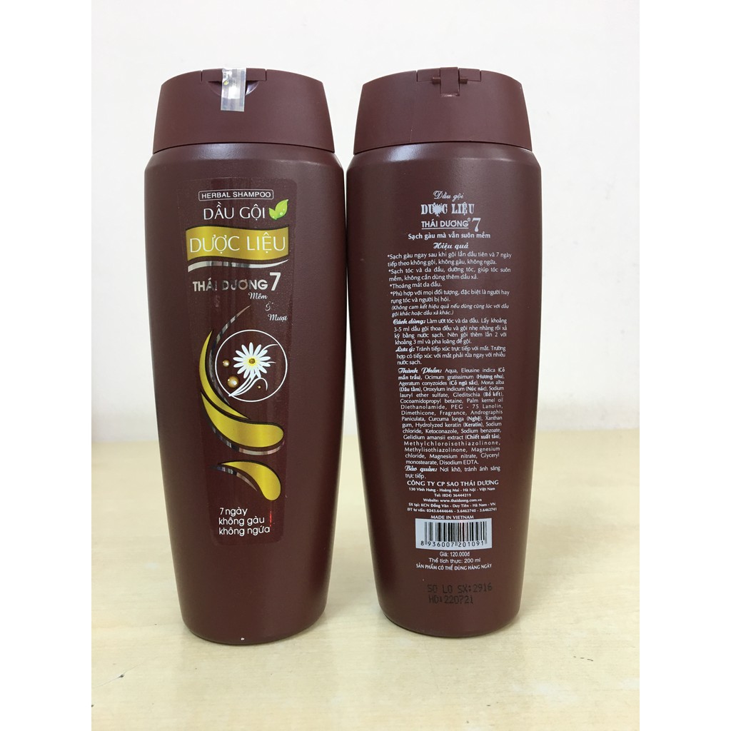 [HCM]Dầu gội thảo dược thái dương 7 - hoa bưởi tây