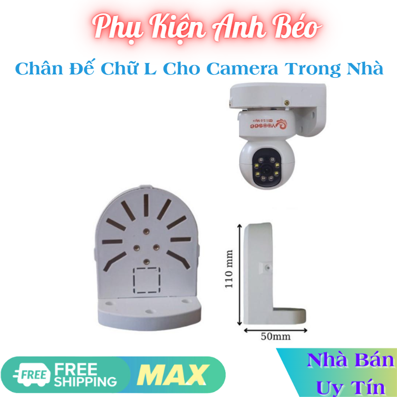 Chân đế chữ L lắp cho camera trong nhà