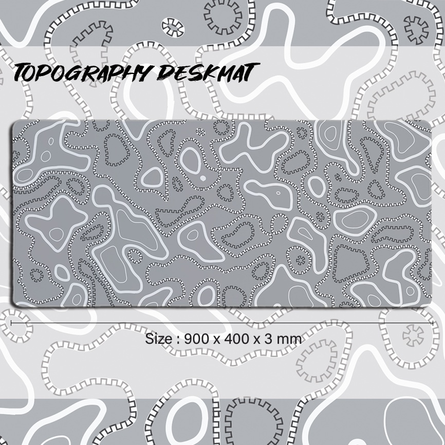 Topography 900mm*400mm 001 Gaming Mouse Pad