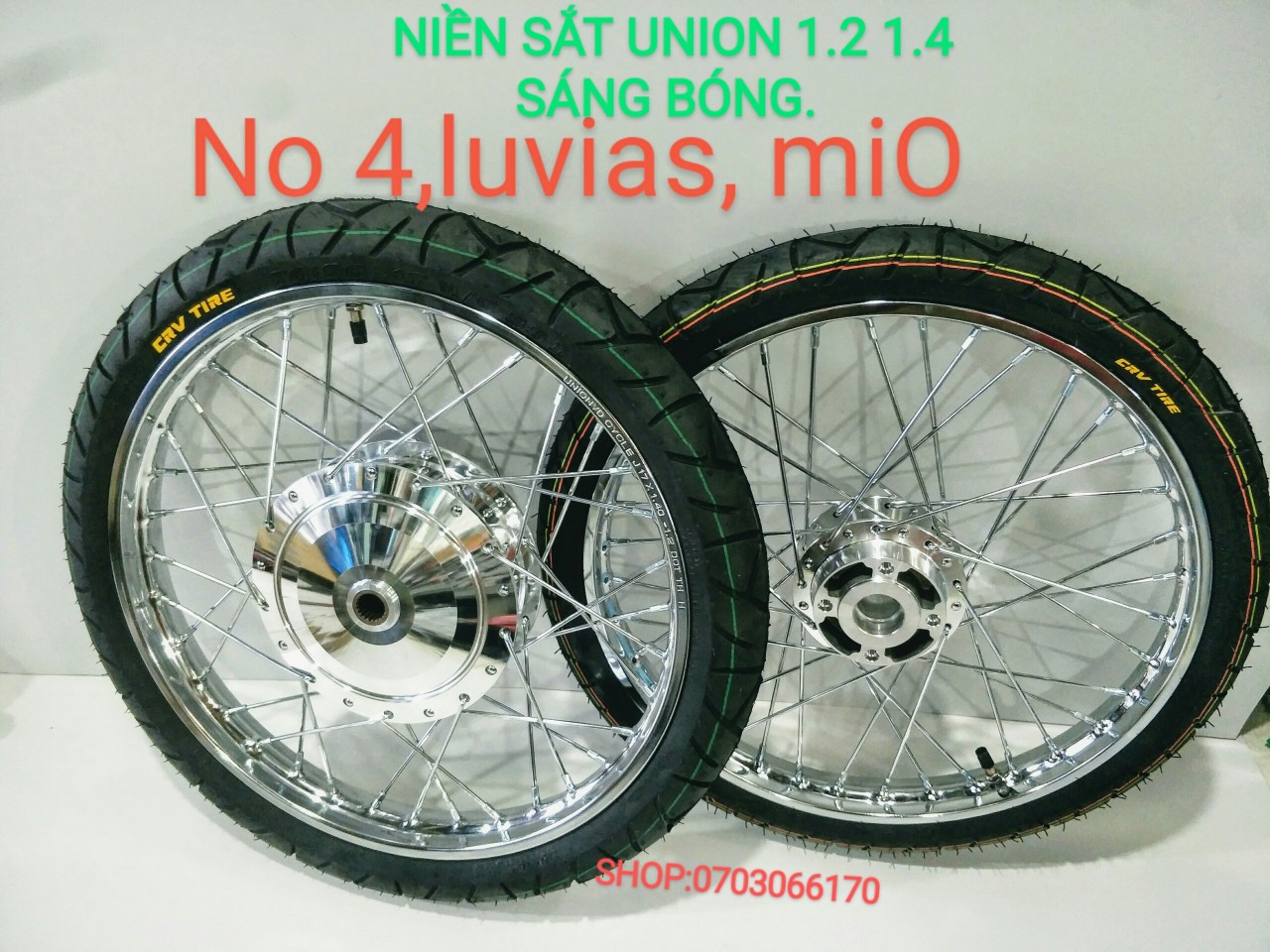 [HCM]BÁNH CĂM NOVO4 .MIO.LUBIAT  NIỀN SẮT UNION ĐÙM CĂM MẠ CROM LOẠI 1 VỎ CRV THÁI