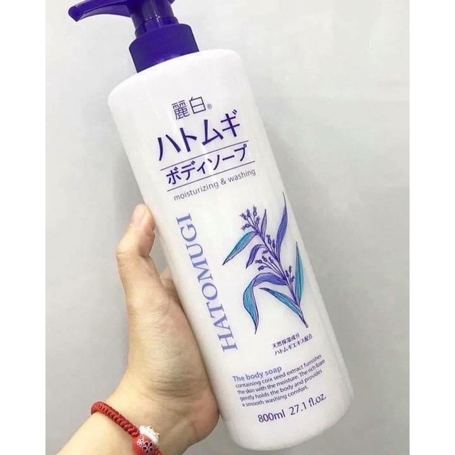 Sữa tắm trắng da ý dĩ hatomugi Nhật Bản 800ml