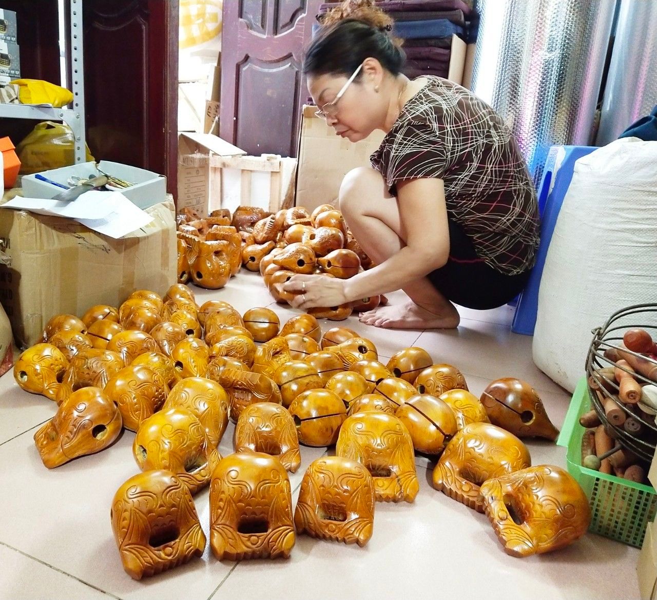 mõ gỗ lõi mít đk 9cm