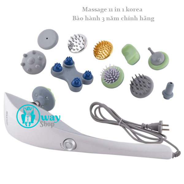 MÁY MASSAGE CẦM TAY 11 ĐẦU ĐA NĂNG