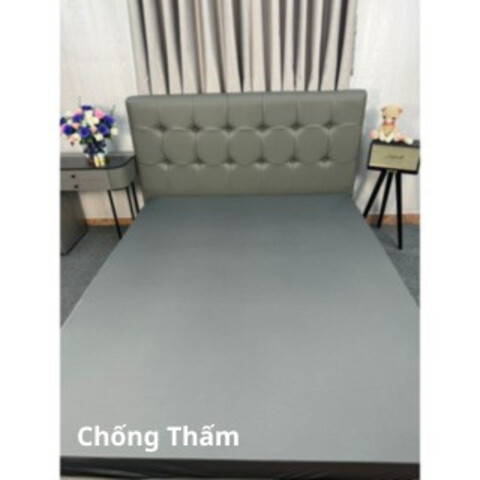 Áo Bọc Nệm 2 Mặt Thun Silk Chống Thấm Có Khóa Kéo Cao Cấp