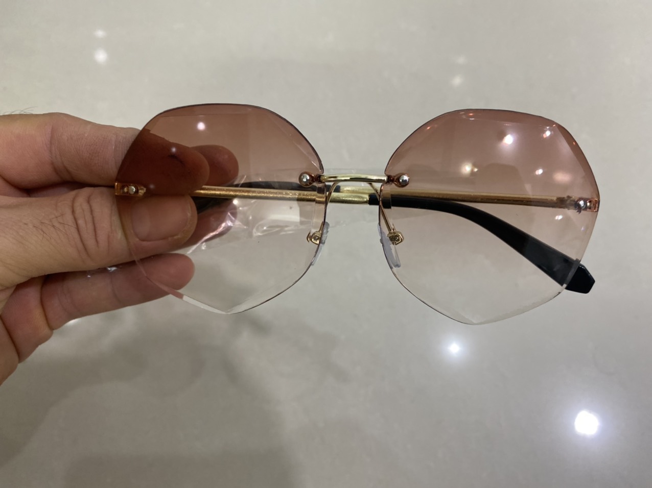 Kính Mát Xi Ốc Gọng Kim Loại Phong Cách Vintage Hàn Quốc Cho Nữ