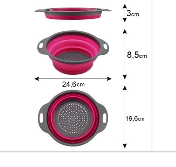 Rổ silicone gấp gọn, thiết bị tiện ích