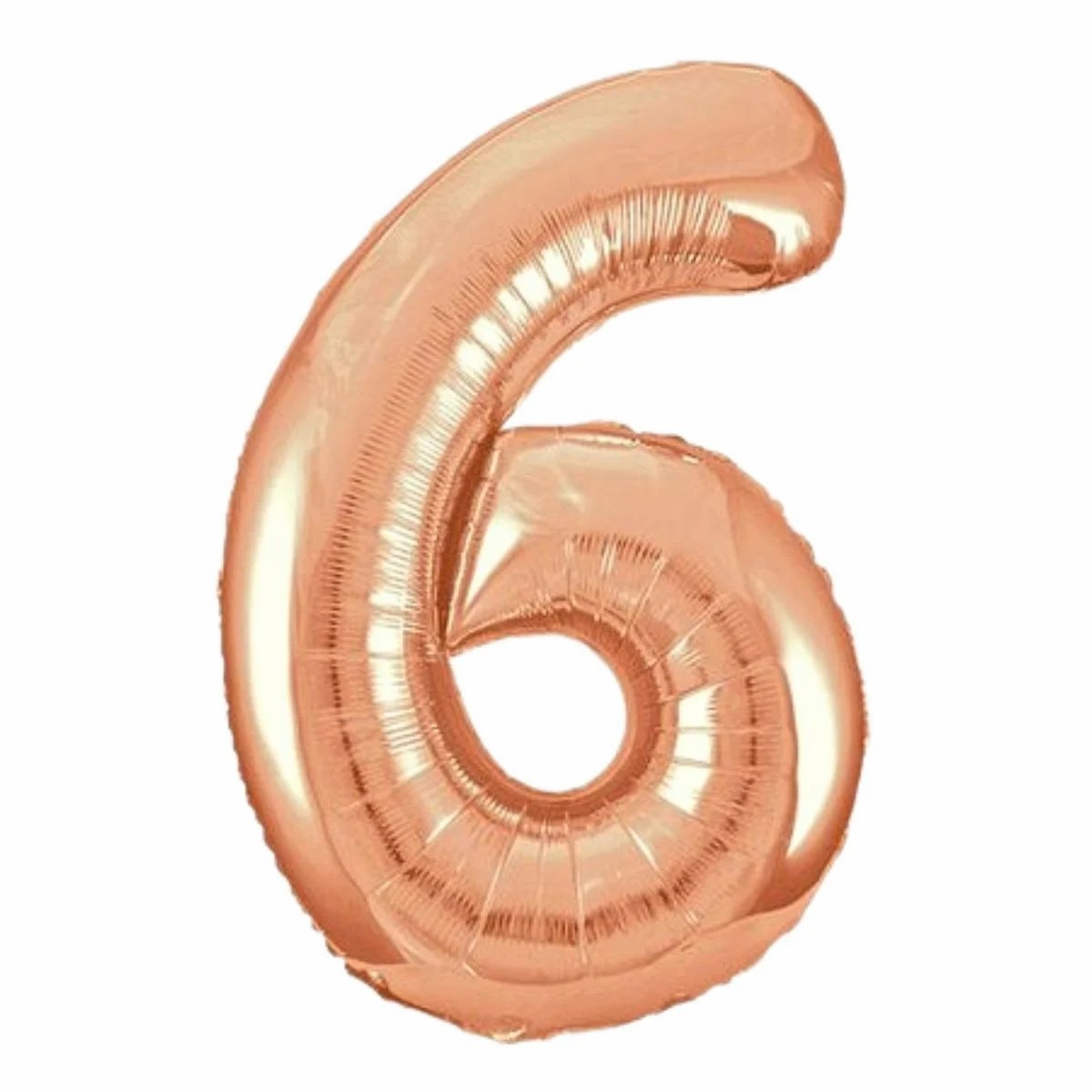 Bóng số hồng nhũ - number foil balloon rosegold 40cm bso15