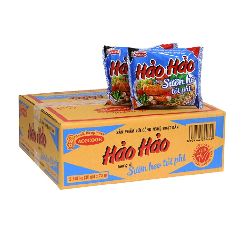 Thùng mì Hảo Hảo sườn heo tỏi phi 30 gói