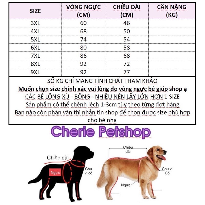 [SIZE TO] Áo thun vải mát cho chó lớn 10-55kg