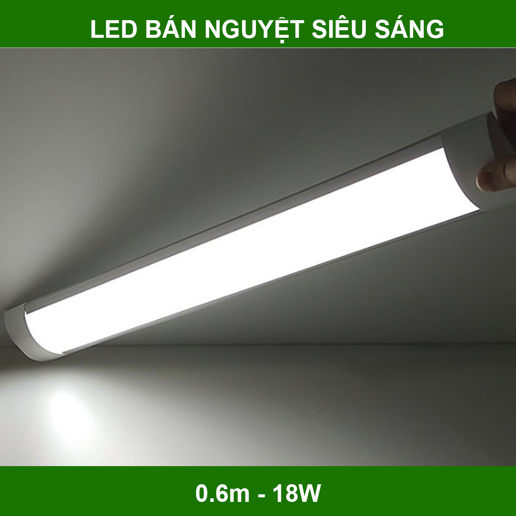 [HCM]Đèn Led Bán Nguyệt Siêu Sáng 0.6m 18W