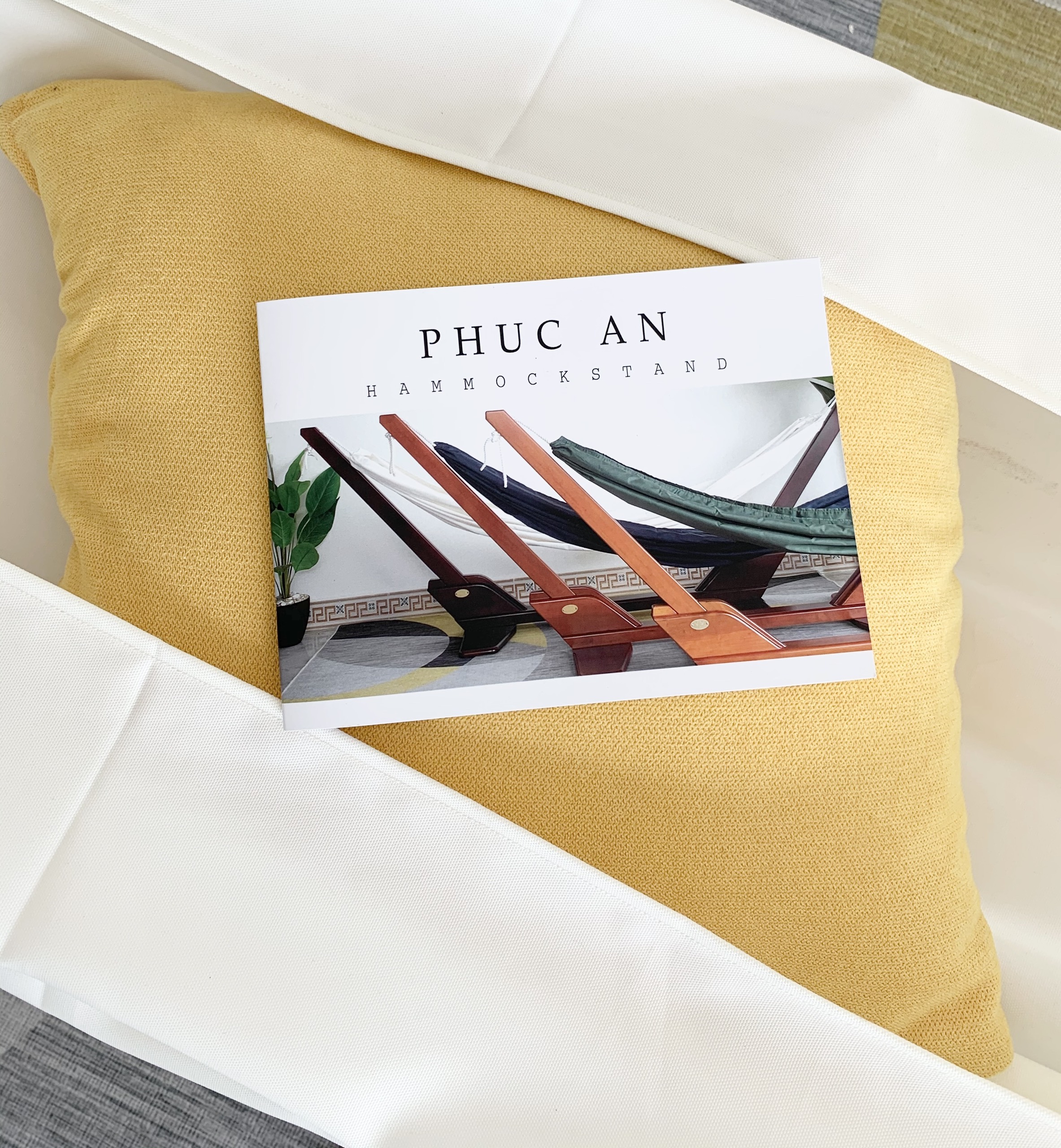 Võng Vải Phúc An Kaki Trắng (Không kèm khung võng gỗ)