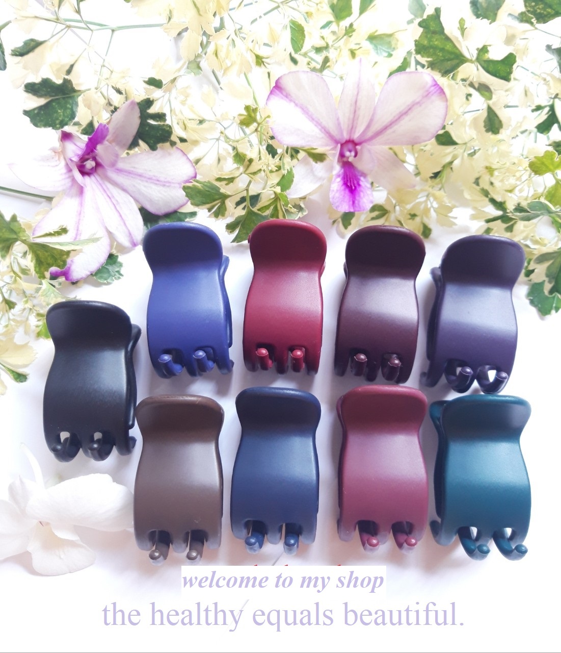 Lố 5 Cái kẹp Tóc nhám 5r ( nhựa tốt, bền, khó gãy).