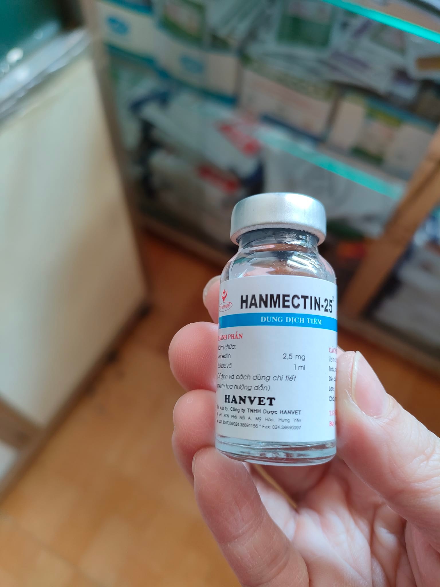 Hanpet - hanmectin - thuốc chích trị ve chó, tiêm trị ghẻ chó mèo