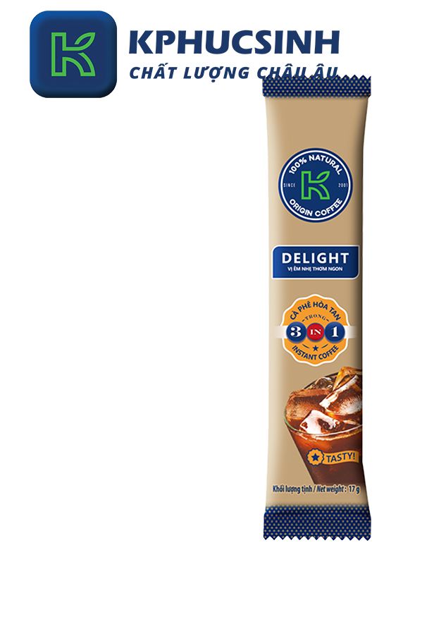 Cà phê sữa hòa tan K Coffee Delight 3in1 17g [Combo 30 gói]