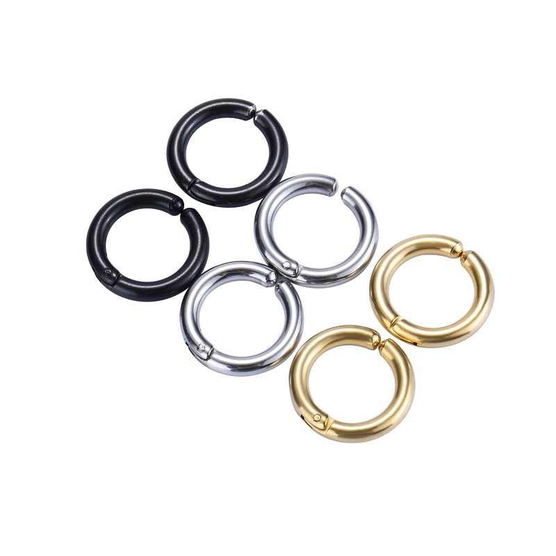 Khuyên Tai Titan Nam Không Cần Bấm Lỗ Khuyên Vành Tai Tròn Cho Nam (1 Chiếc)