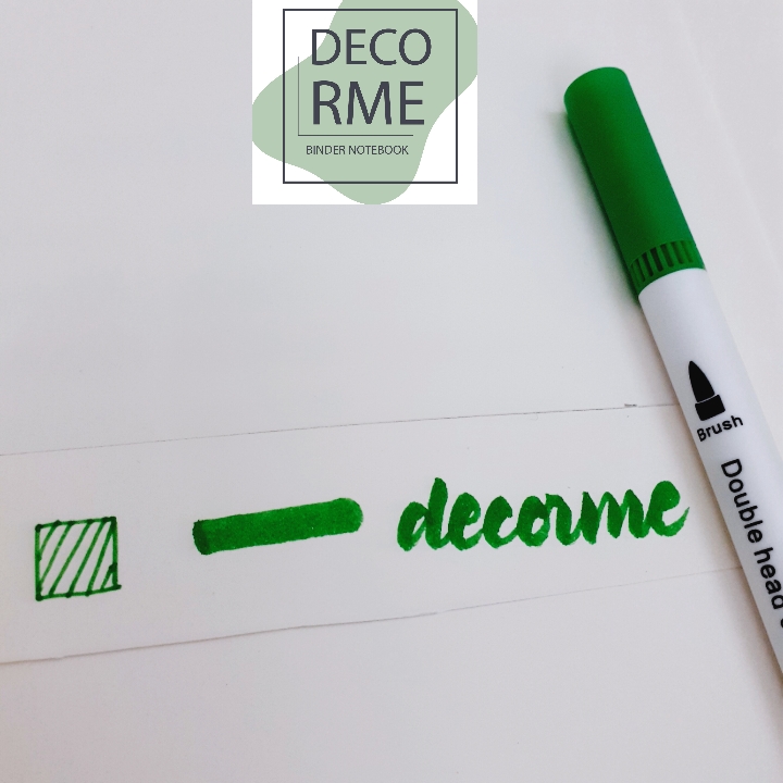 Bút dual brush pen fineliner, bút calligraphy - Lẻ 1 bút - Phụ kiện vpp DecorMe