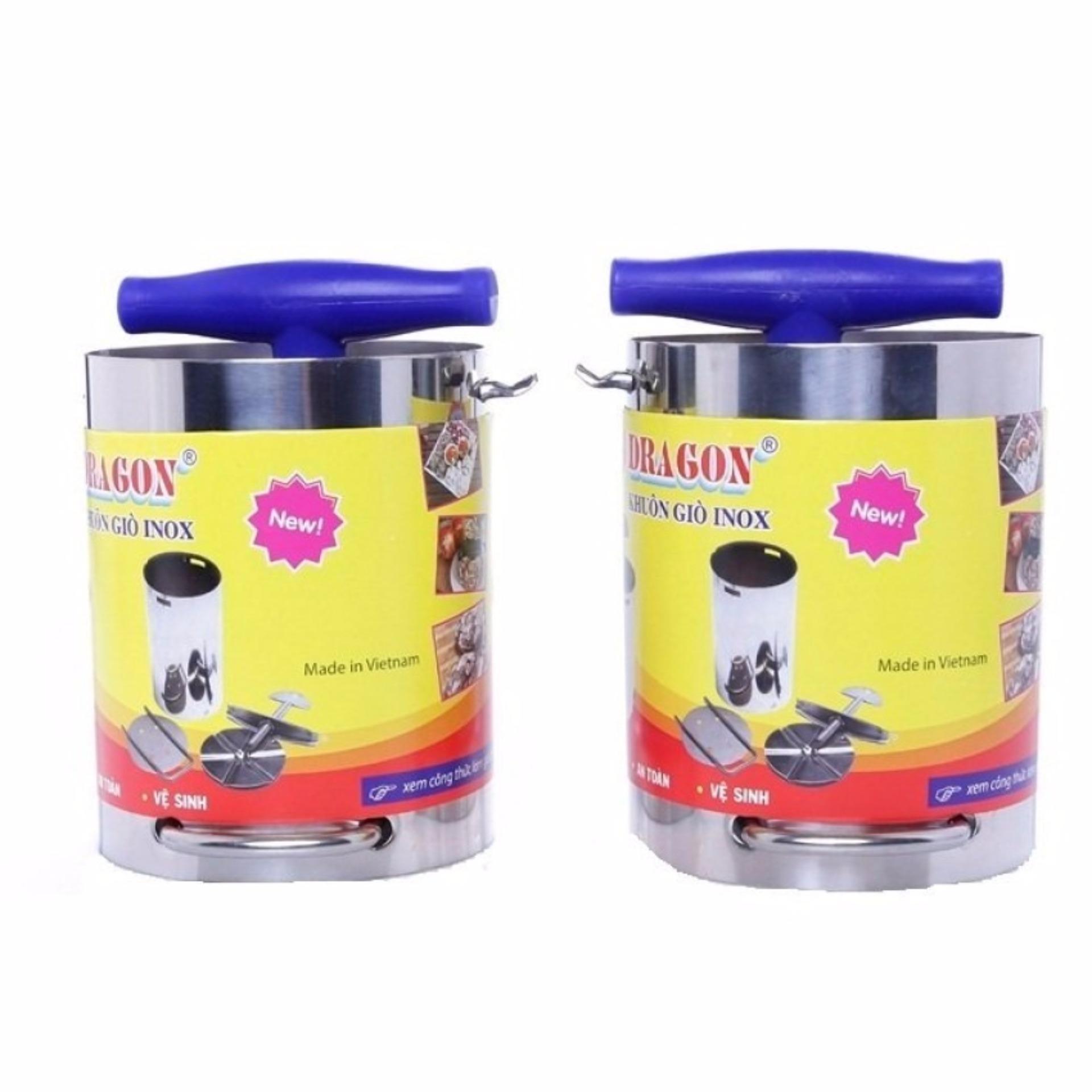 [HCM]Bộ 2 khuôn làm giò chả 0.5kg Dragon