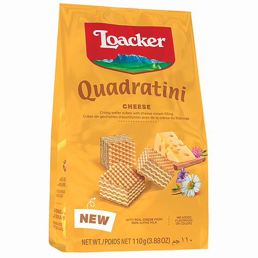 Bánh Xốp Loacker Quadratini 125gr 4 vị