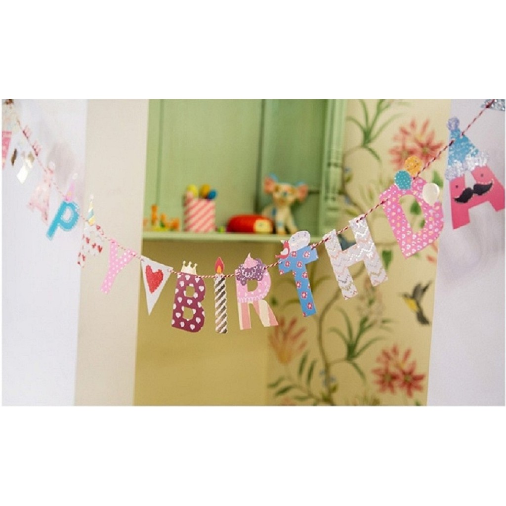 [HCM]Dây Cờ trang trí Sinh Nhật Happy Birthday