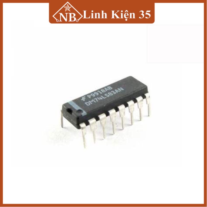 IC 74LS83 4-bit Binary Full Adder DIP16 linh kiện điện tử 16 chân cắm
