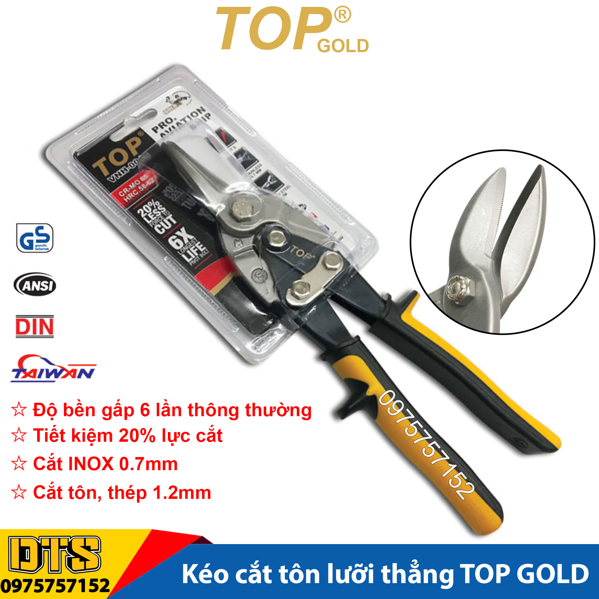Kéo cắt tôn trợ lực mũi thẳng hãng TOP GOLD 10 inch, độ bền gấp 6 lần, kéo cắt INOX cắt xương thạch cao cộng lực, lưỡi thép CR-Mo sắc bén, cắt tấm thép siêu sắc, kéo cắt thạch cao, kìm cắt tôn, kéo cắt lưới thép, kềm cắt tôn