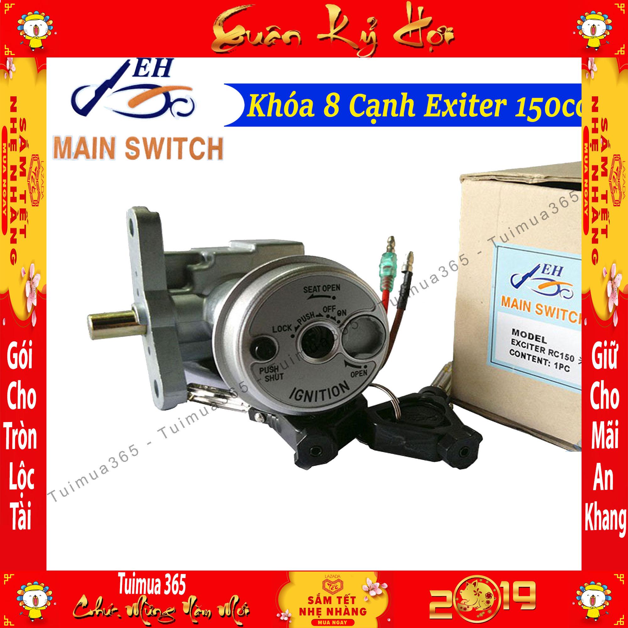 [HCM]Ổ Khóa Chống Trộm  8 Cạnh Xe Exciter 150