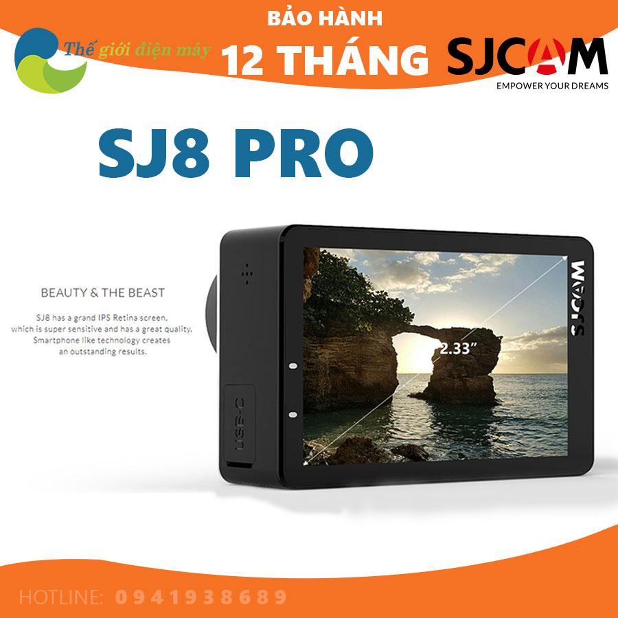 Camera hành trình camera hành động SJCAM SJ8 Pro 4K 60 FPS phiên bản đầy đủ phụ kiện cho một camera thê thao -- Bảo hành 12 tháng