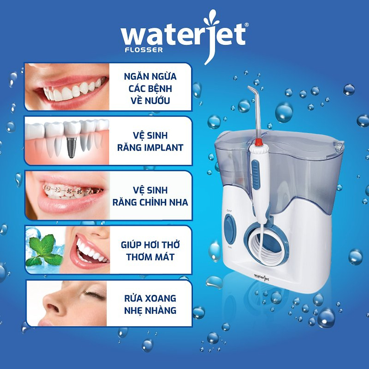 Waterflosser for oral care Waterjet Ultra WJ-100