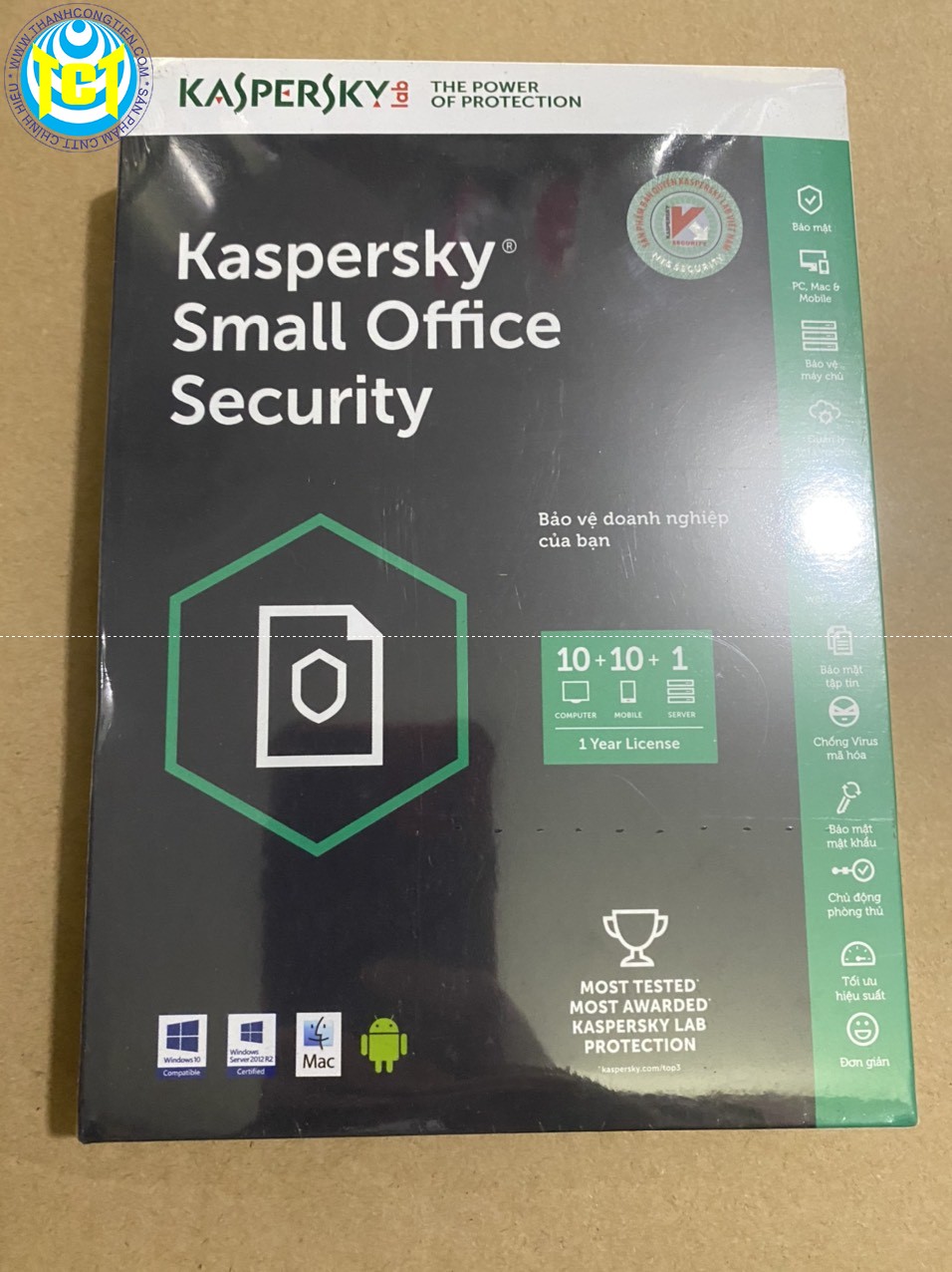 [HCM]Kaspersky Small Office Security 01 File Server  + 10 PC (1 Năm )Chính Hãng NTS