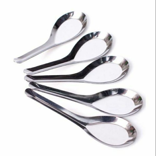 Set 5 Thìa inox ăn cơm phở không gỉ