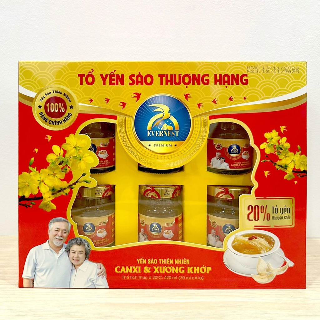 YẾN SÀO  EVERNEST SPECIAL 20% YẾN TỒ (6 LỌ/HỘP)