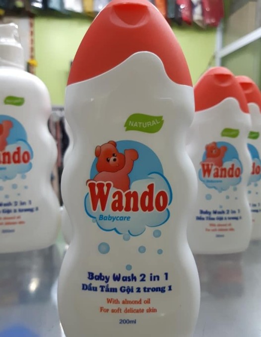 Dầu tắm gội 2 trong 1 Wando 200ml