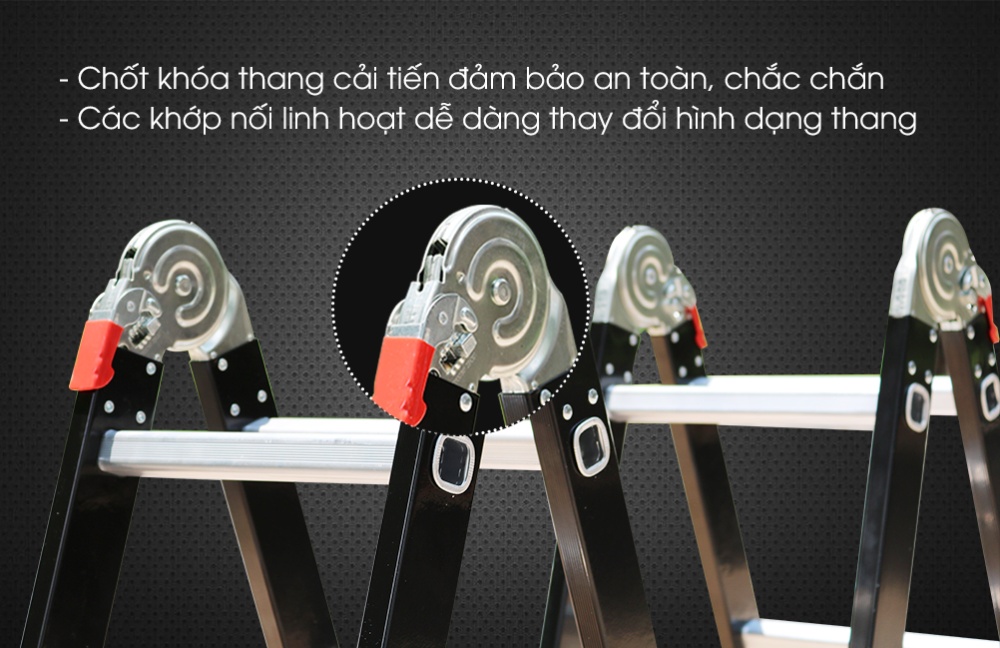 Thang nhôm chữ M - 4.7M NIKAWA