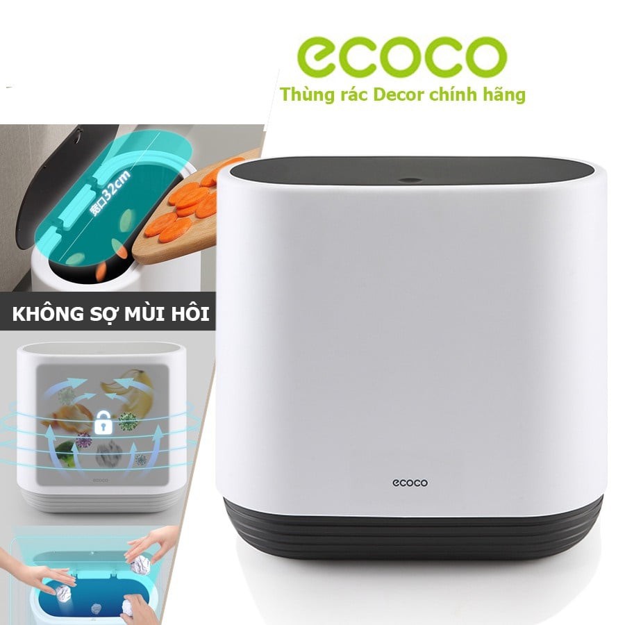 Thùng đựng rác 10L nhấn nắp Ecoco E1906  Thùng đựng rác Ecoco E1906 | thùng đựng rác nhấn nút ecoco e1906 Thùng rác tiện ích Ecoco E1906 cao cấp  Thùng rác nhấn nắp 10L HT SYS - E1906 - phong cách Bắc Âu