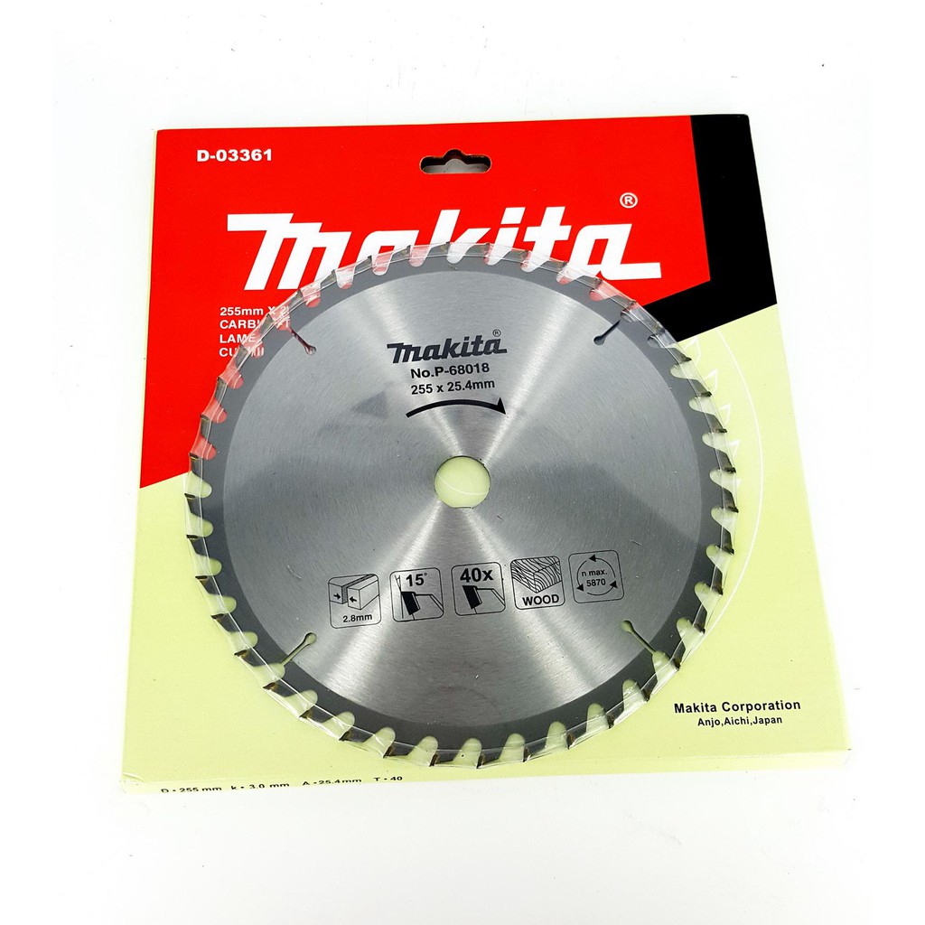 Lưỡi cắt gỗ Makita 255mm loại 40 răng