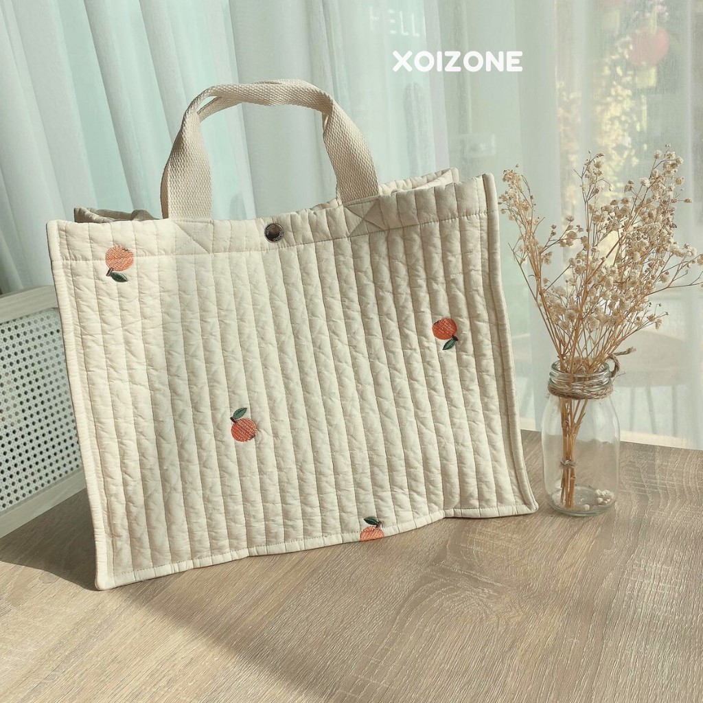 Túi Bỉm Sữa Thêu Hadoo Handmade Hàn Quốc (Có Sẵn)