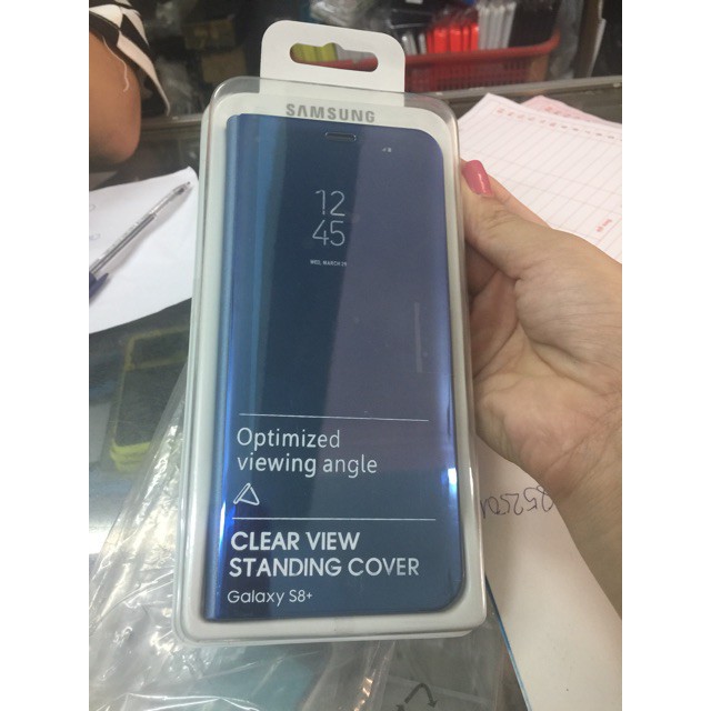 Bao Da Clear View Hàng Hiệu Samsung S8/S8Plus/S9/ S9+/