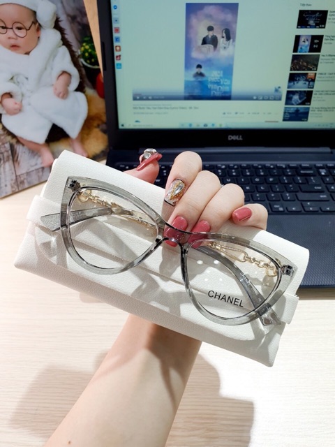 Gọng kính cận mắt mèo 3386