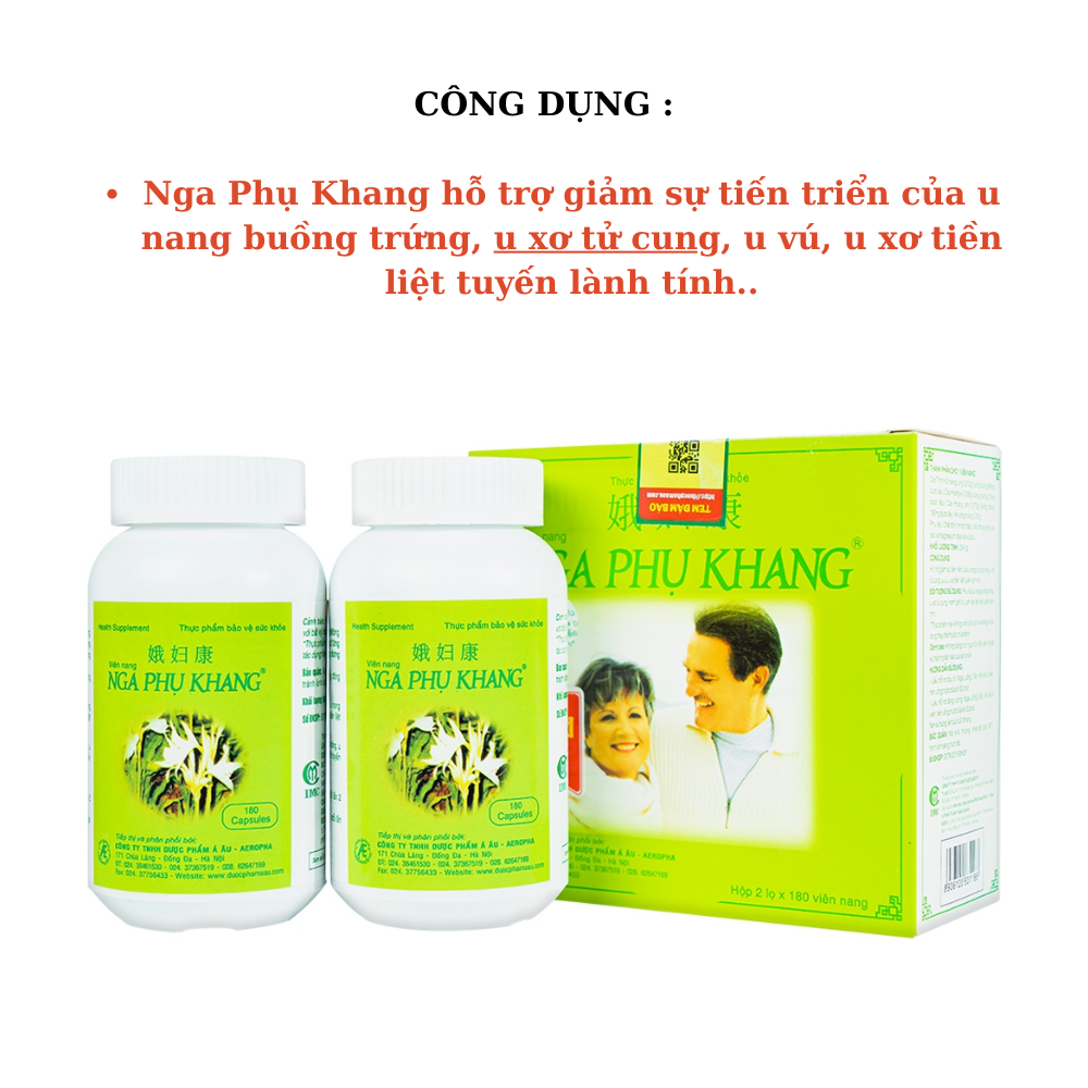 [HCM]Nga Phụ Khang ( Hộp 2 lọ 360 viên )