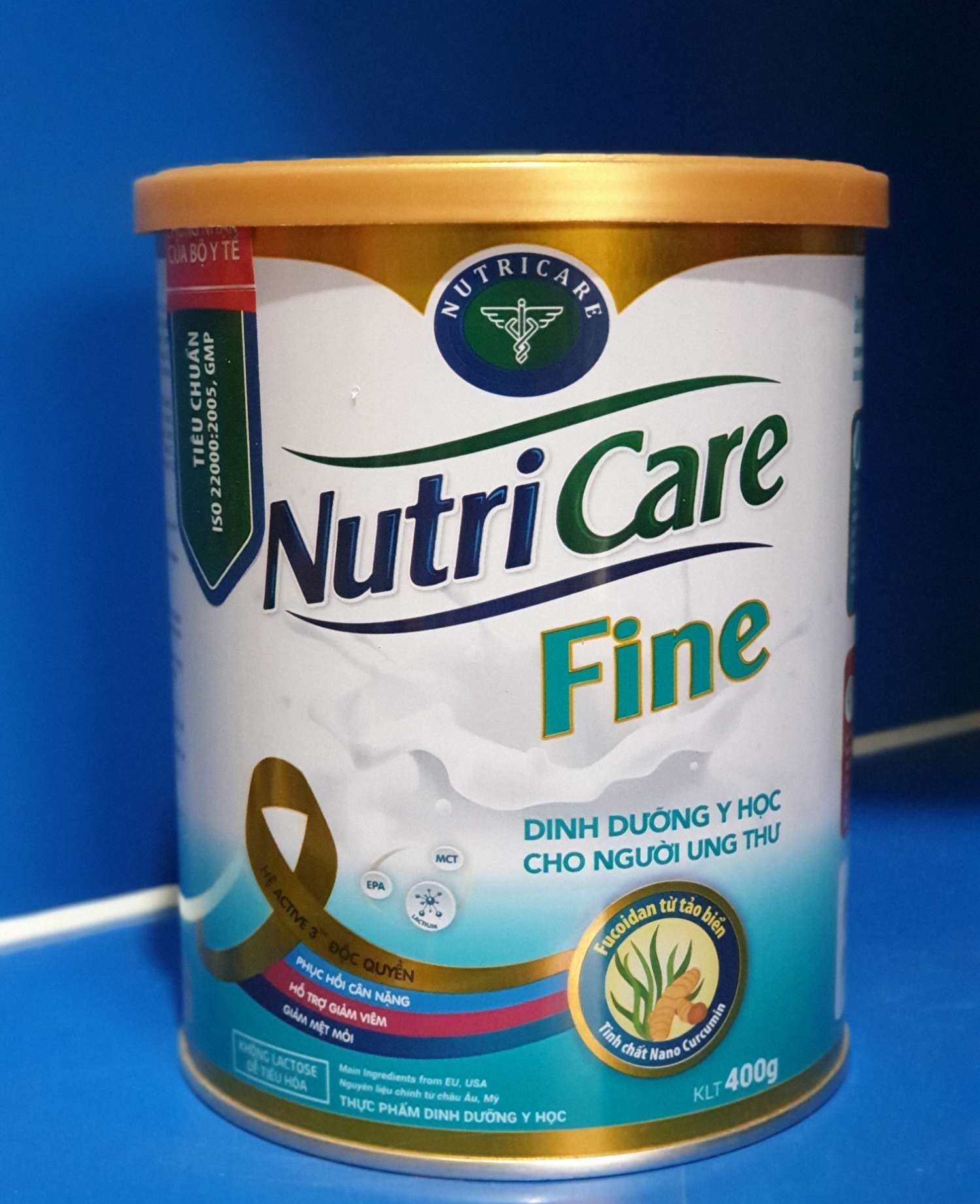 Sữa bột Nutricare Fine Dinh dưỡng tăng cường miễn dịch cho bệnh nhân ung thư Lon 400